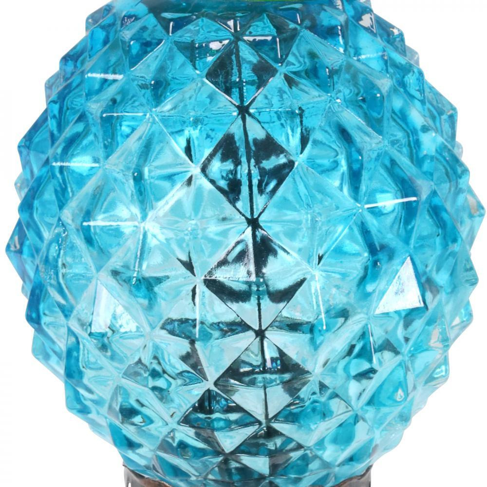 Exhart Pineapple Garden Stakes with Metal & Glass - 8