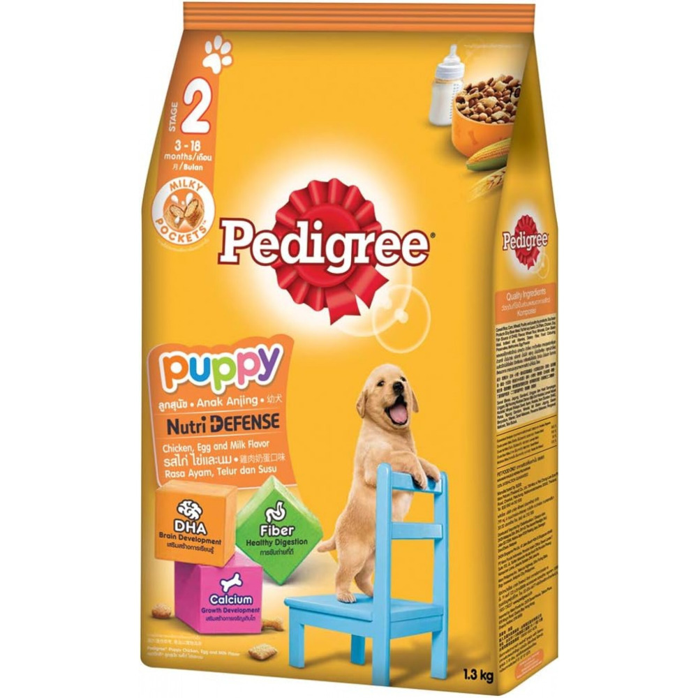 Pedigree, Dry food, Puppy, Chicken and Egg, 1.3 kg - 1