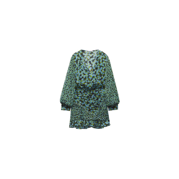 slim fit dress slacks ZARA. Green floral midi dress. XS – Hibuy market main image 0