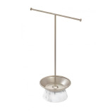 Inter design Dakota Jewelry Stand White Marble  Satin - 1 miniature