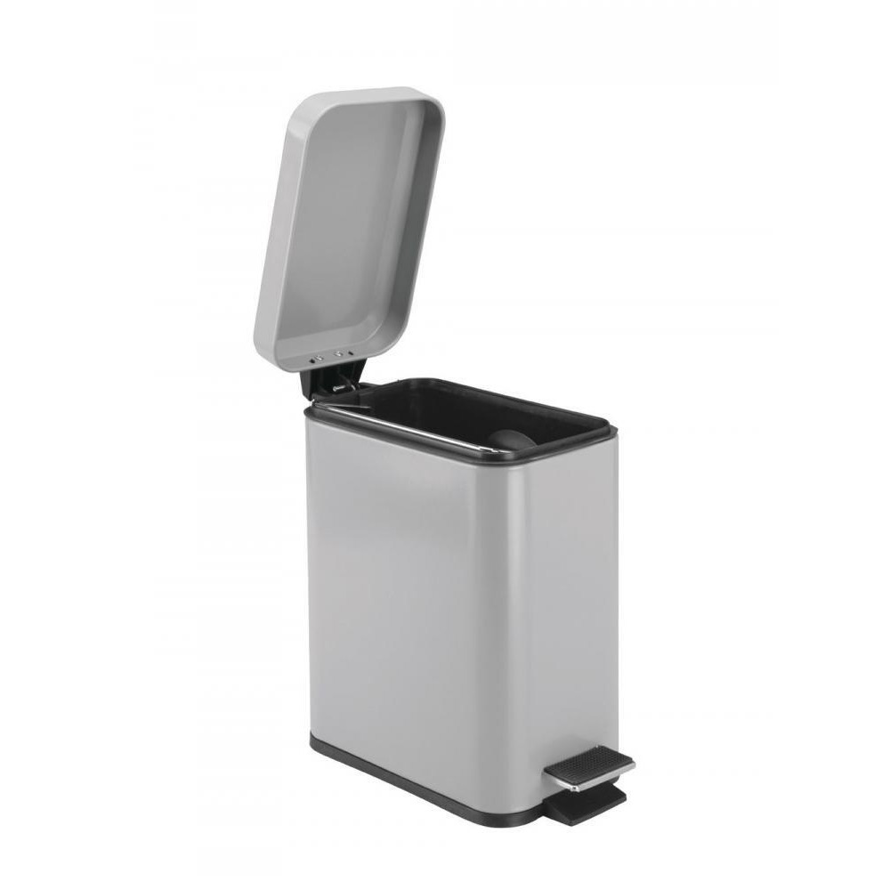 InterDesign Rectangle Step Can Grey 5L - 3