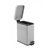 InterDesign Rectangle Step Can Grey 5L - 3 miniature