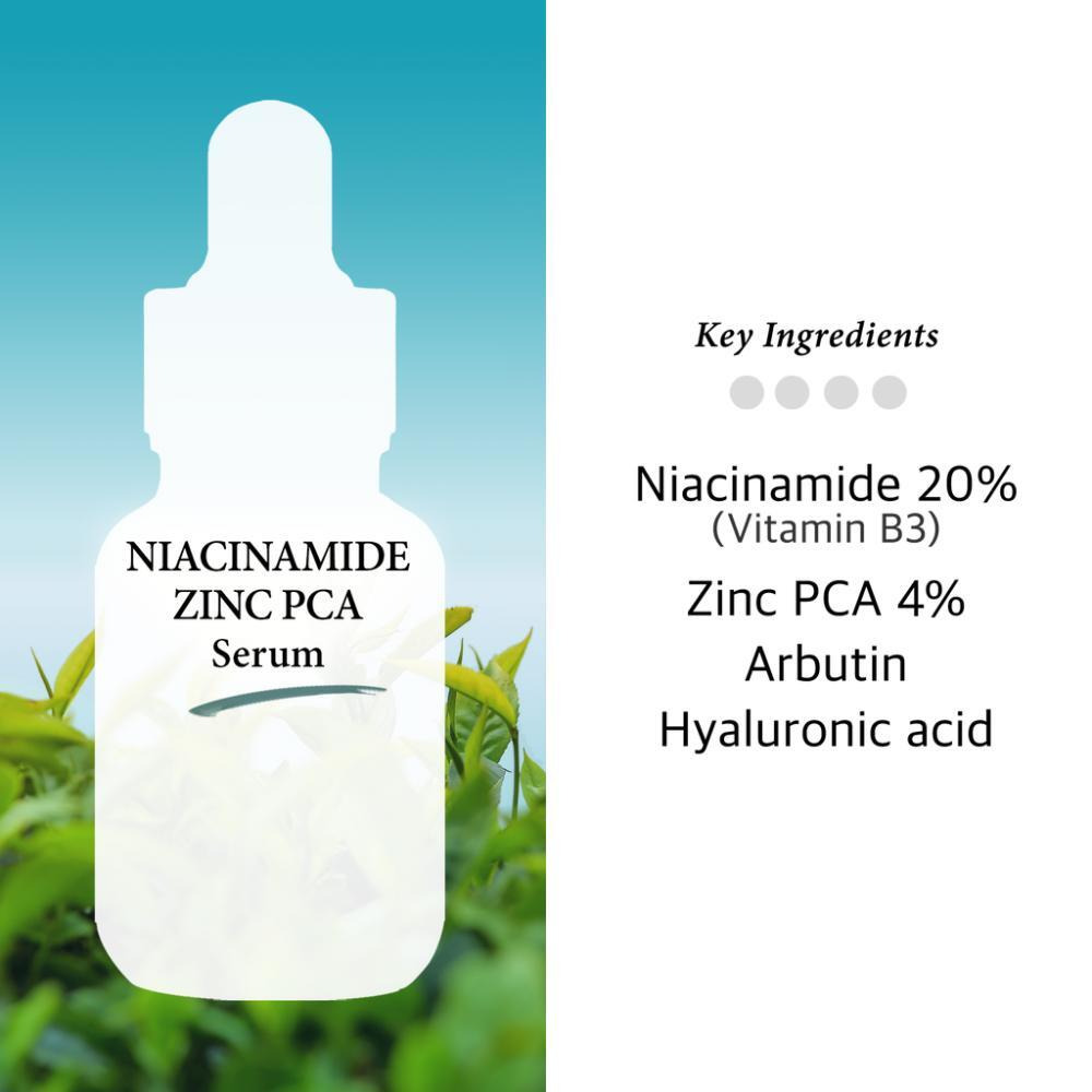 Cos de baha Сыворотка ДЛЯ ЛИЦА С НИАЦИНАМИДОМ 20% + ЦИНКОМ 4%, 1 ЖИДКАЯ унция (30 мл) - 2