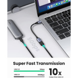 UGREEN / Charging cable, USB C to USB 3.0 adapter braided Type C Male to USB female OTG data cable, Samsung - 6 miniature