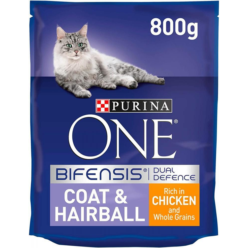 Purina ONE / Cat food, Coat & Hairball, Chicken, 28,2 oz (800 g) - 1
