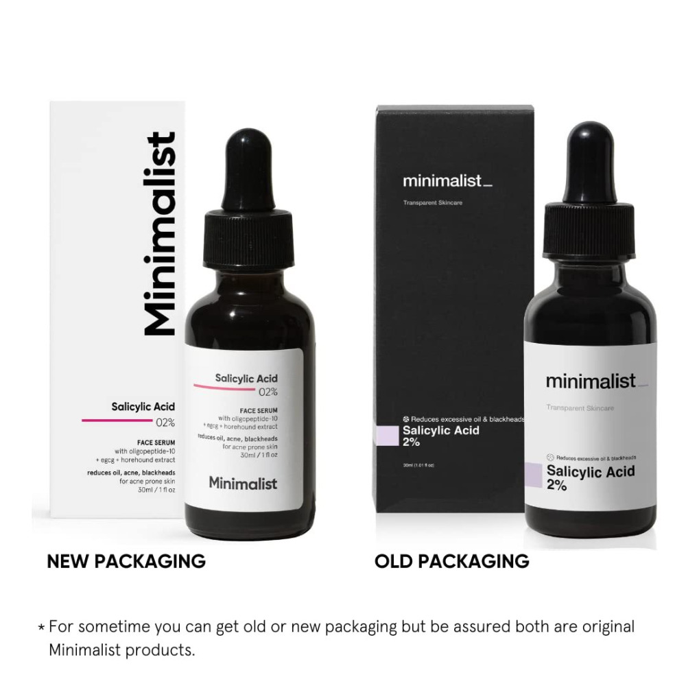 Minimalist 2% Salicylic Acid Serum For Acne, Blackheads and Open Pores 1 fl oz, 30ml - 6