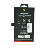 Ferrari Leather Case With Hot Stamped Sides Yellow Shield Logo For Iphone 14 Pro Max Black - 3 miniature