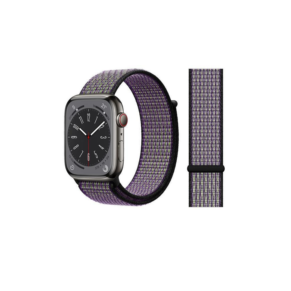 Perfii Nylon Loop Replacement Band for Apple Watch 49/45/44/42mm Series Ultra/8/7/6/SE/5/4/3 - 1