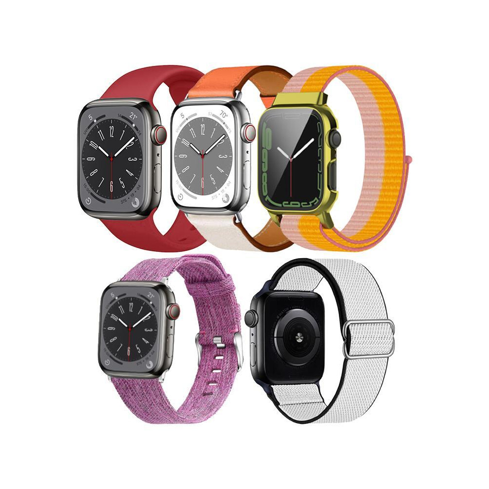 5pcs Watchband Replacement for Apple Watch 49/45/44/42mm Series Ultra 2/Ultra/9/8/7/6/5/4/SE - 1