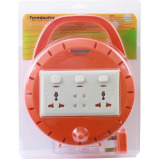 4-Сторонняя УДЛИНИТЕЛЬНАЯ Катушка Terminator, Кабель ДЛИНОЙ 10 М. МОДЕЛЬ: TER 3210TUS-10M. - 2 miniature