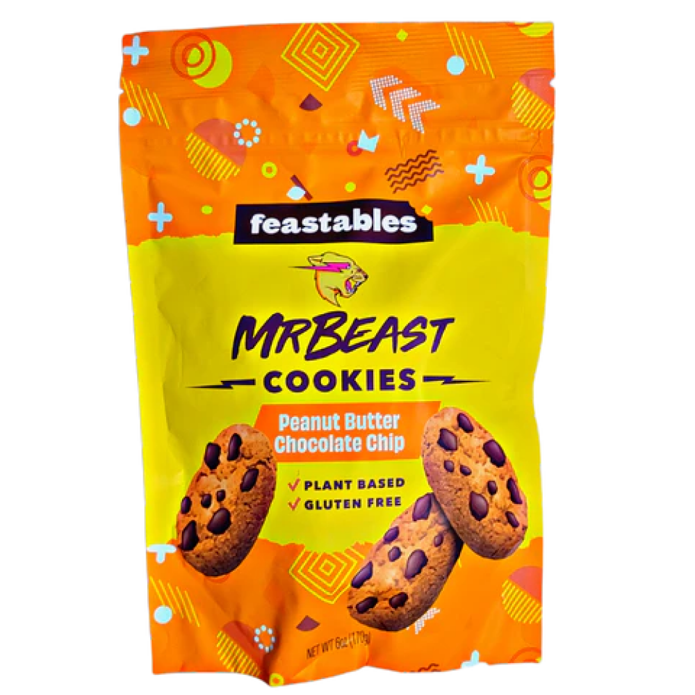 Feastables Mr Beast Cookies Peanut Butter Chocolate Chip 170g - 1