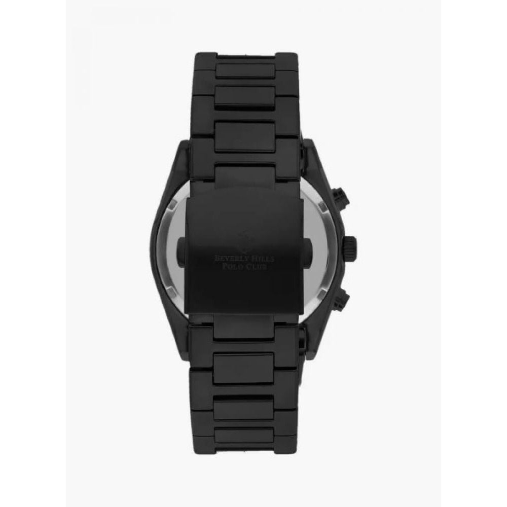 Beverly Hills Polo Club Men Black Chronograph Stainless Steel Strap Watch BP3344X.690 - 3