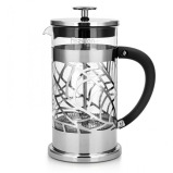 Fissman French Press Coffee Maker Borosilicate Glass Bicerin Series Silver/Transparent 600ml - 1 miniature
