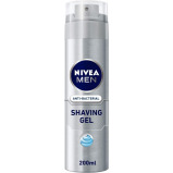 NIVEA MEN \/ Shaving gel, Silver protect, Antibacterial protection, 6.76 fl.oz (200 ml) - 1 miniature