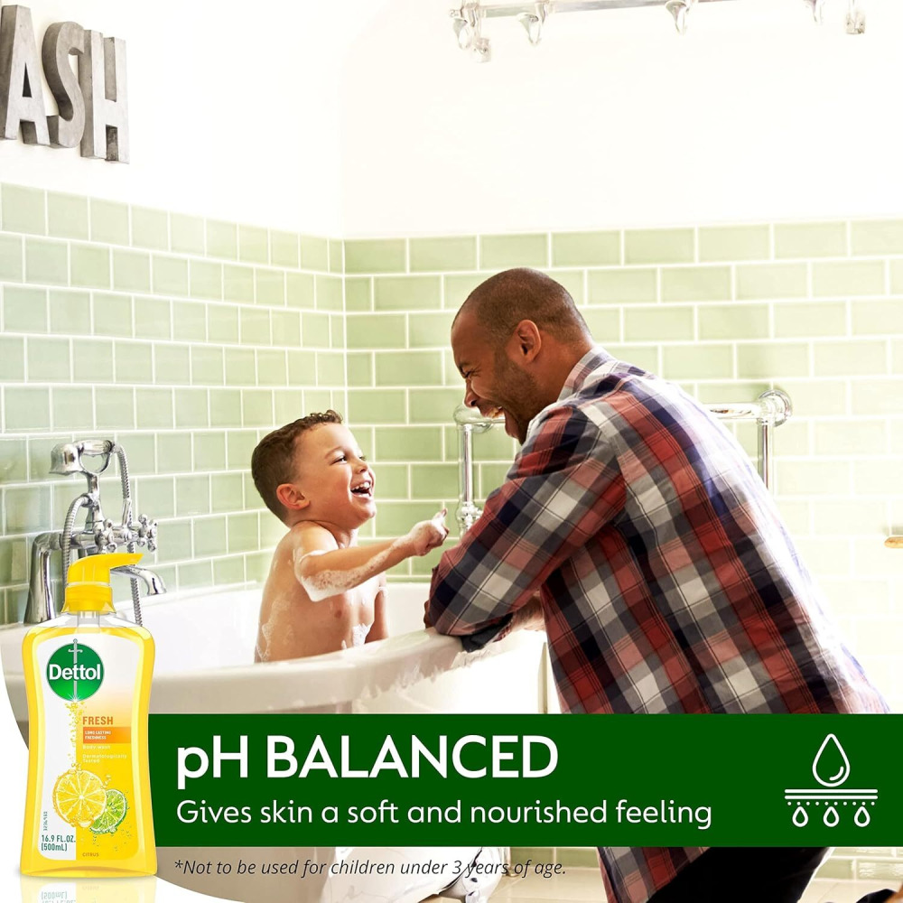 Dettol, Body Wash Fresh, Citrus Scent, 300Ml - 5