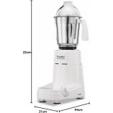 Preethi Popular MG 142 750-Watt Mixer Grinder with 3 Jars - White - 7 miniature
