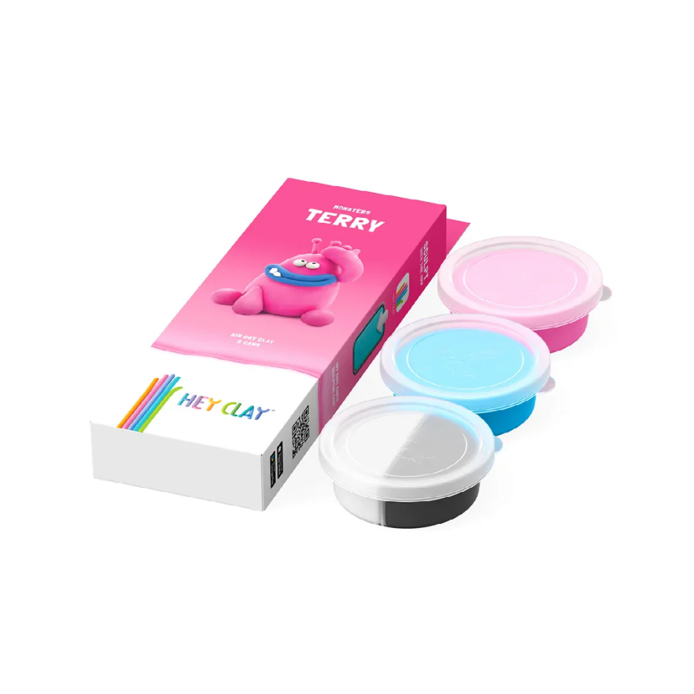 HEY CLAY - Air-Dry Clay Terry, 3 Cans - 2