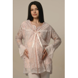Hidden Beauty Lingerie Maternity 3 pcs - Pajamas Set with Robe, Pink - XL - 2 miniature