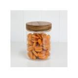 جرة زجاجية من خشب السنط سعة 1 لتر من شركة Little Storage Co - 5 miniature