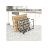 Spectrum Cabinet Bakeware and Cutting Board Organizer Grey - 5 miniature