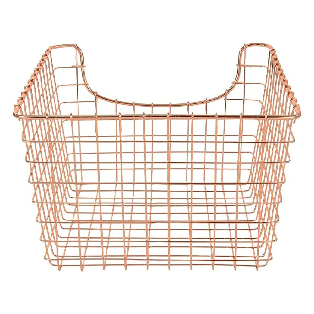 Spectrum Scoop Storage Basket Medium Copper - 5