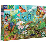 eeBoo: Love of Bugs - 100 Piece Puzzle - 24 x 16 Kids Jigsaw, Glossy Pieces, Children Ages 5+ - 1 miniature