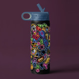 هينكلر المشكال ملصق قنبلة النيون الكهربائية - 4 miniature