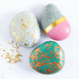 Hinkler Gold Foil Rock Art Kit - 4 miniature