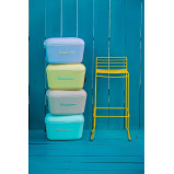 صندوق تبريد بولار بوكس كلاسيك مع حزام جلدي، سماوي \& بيبي روز - 5 miniature