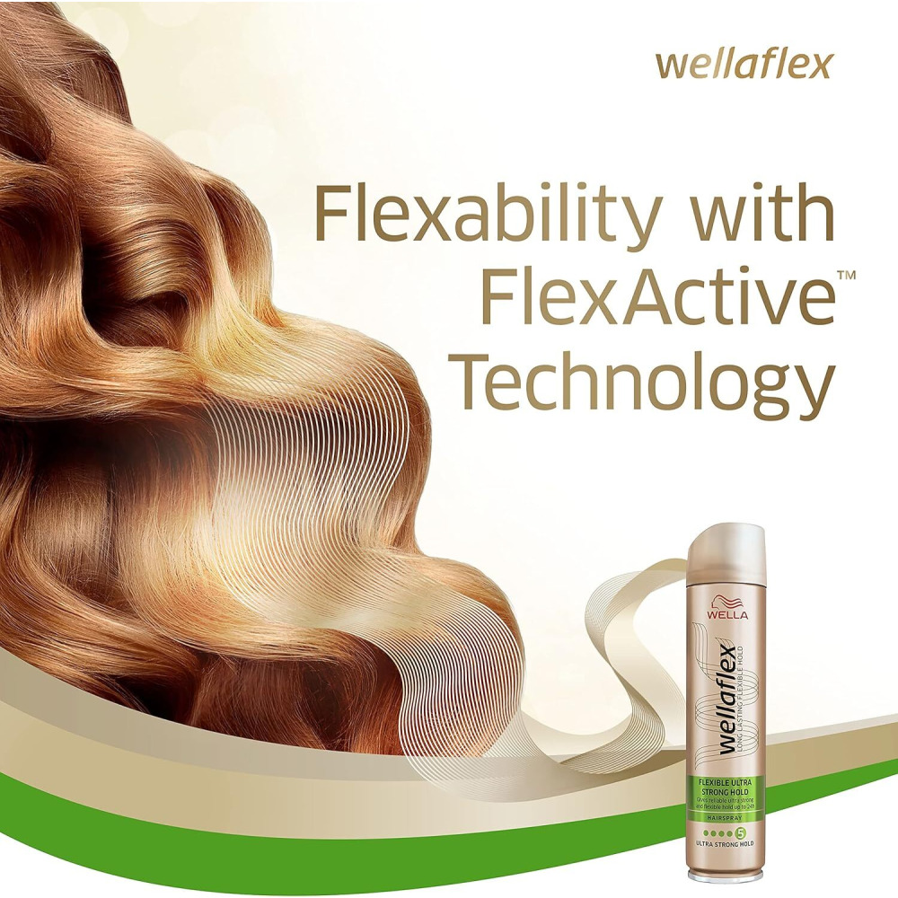 Wellaflex Flexible Ultra Strong Hold Hairspray - 250 ml - 5