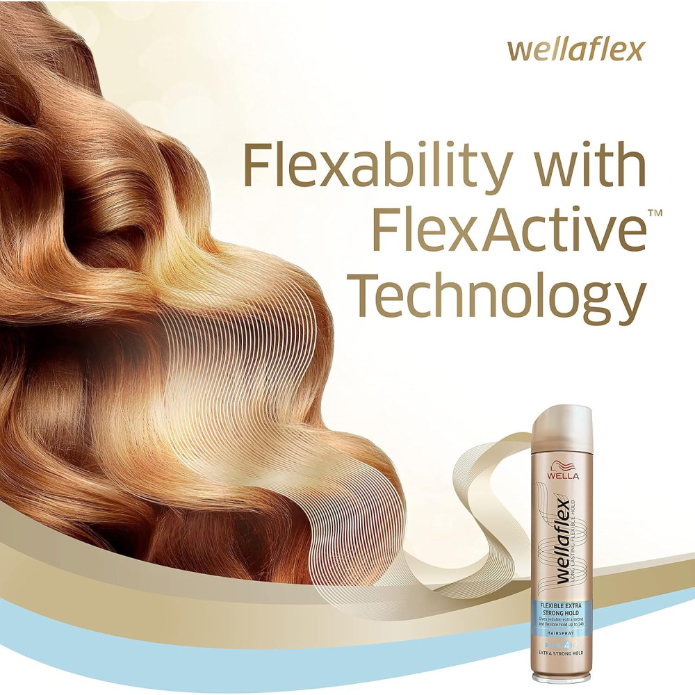Wella Wellaflex Flexible Extra Strong Hold Hairspray - 250 ml - 5