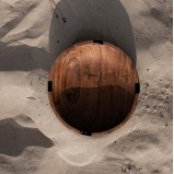 Nordico Salad Serving Wooden Bowl - 5 miniature