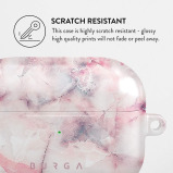 Burga Airpod Hardcase Compatible with Apple Airpods PRO 2019 Charging Case, Raspberry Jam Pink Candy Marble Cute Case for Women - 5 miniature