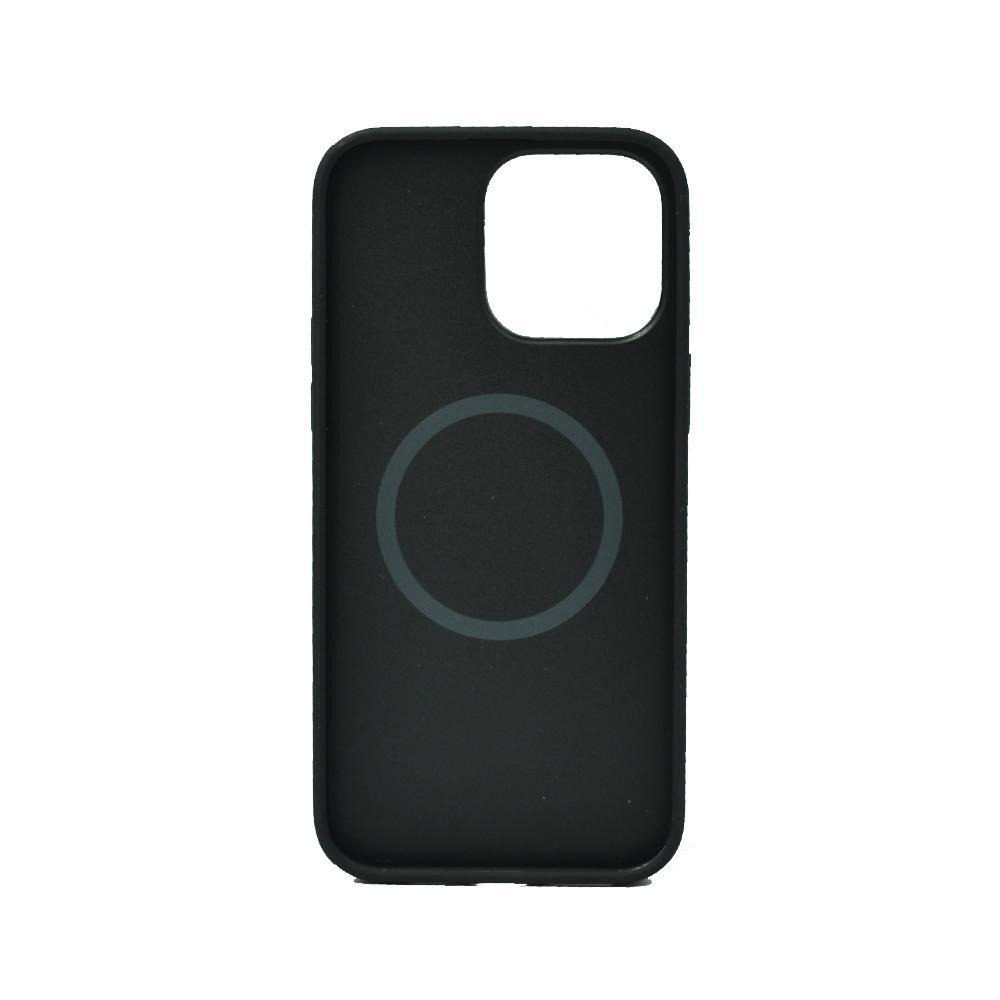 Жесткий Чехол Guess Magsafe С Жидким Силиконовым Логотипом Для IPHONE 14 Pro Plate Black - 2