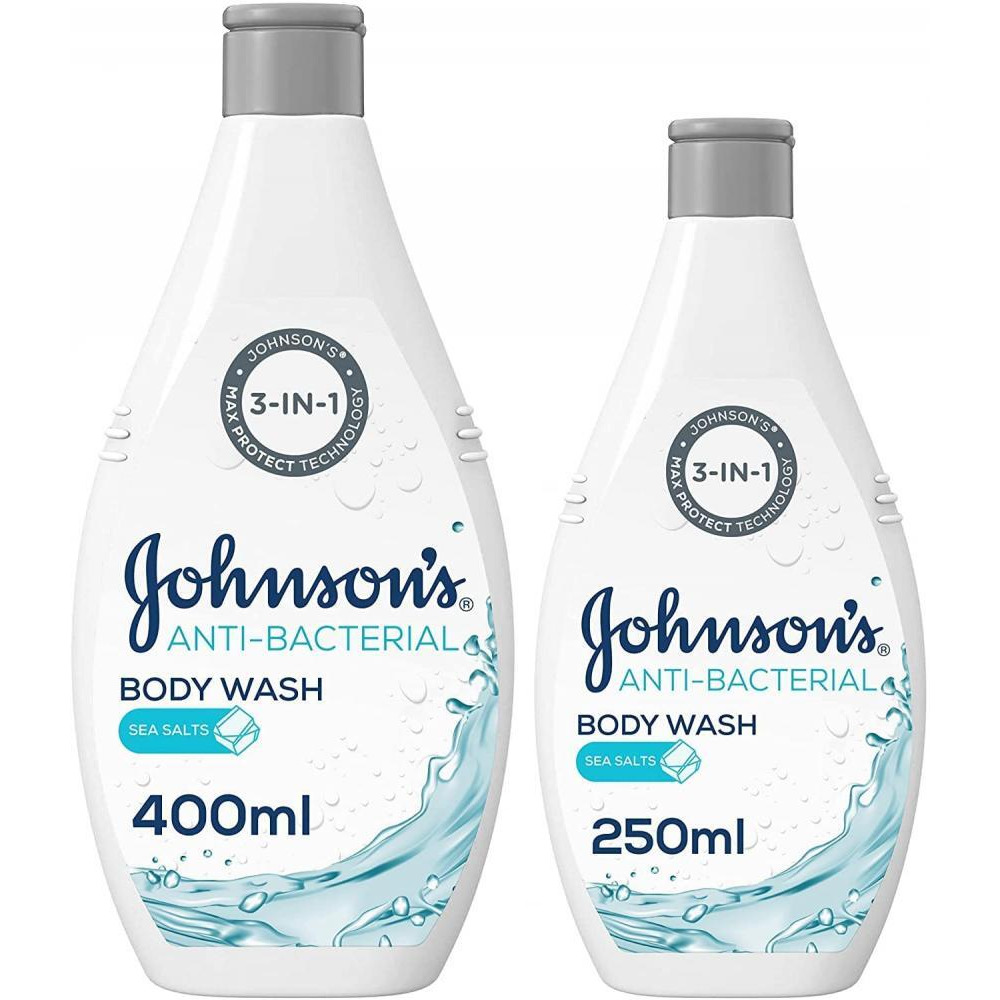 Johnson's / Body wash, Sea salts, 400 ml + 250 ml - 2