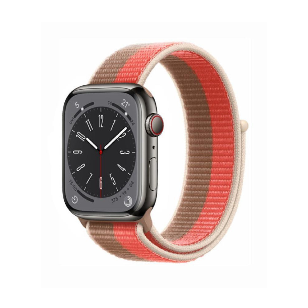 Perfii Nylon Loop Replacement Band for Apple Watch 49/45/44/42mm Series Ultra/8/7/6/SE/5/4/3 - 2