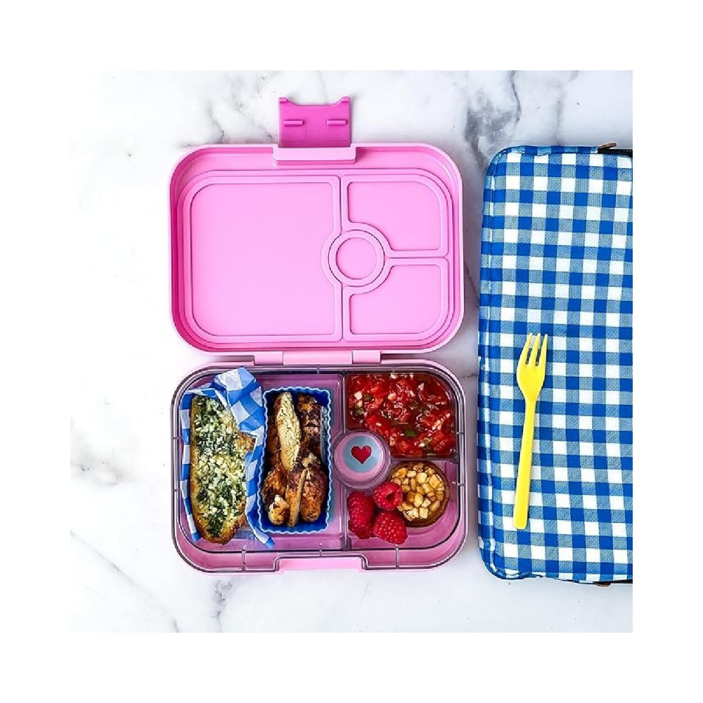 Yumbox Panino 4-Compartment Leakproof Bento Box Pink - 2