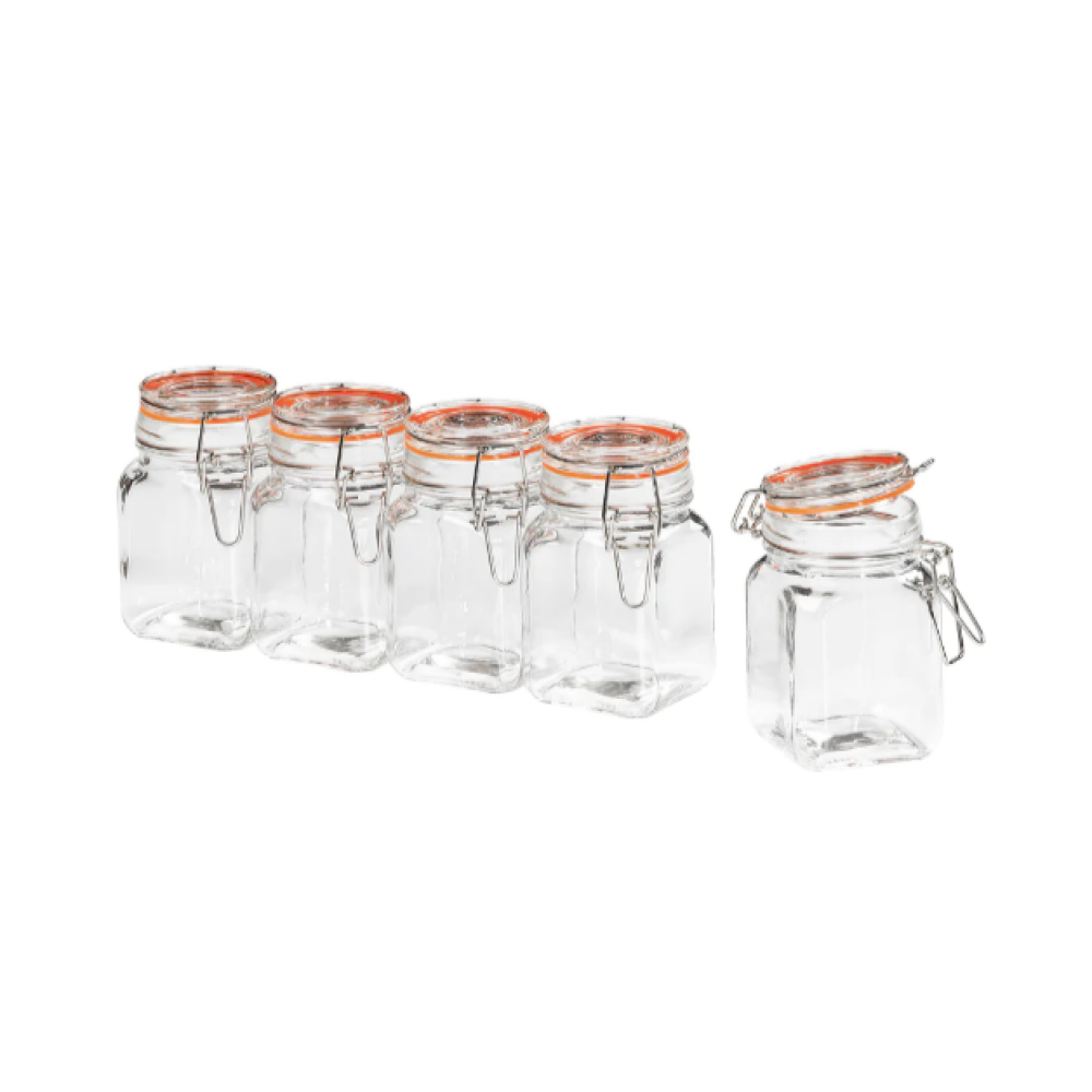 Tala 250 ml Clip Top Spice Jars Set of 5 - 1