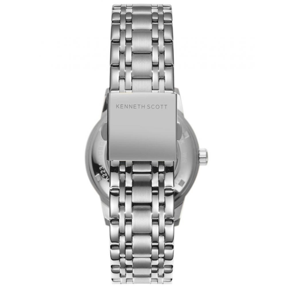 Kenneth Scott Men's Black Dial Mechanical Watch - K22311-SBSB - 3