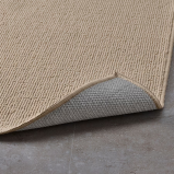 IKEA FINTSEN Beige Bath Mat, 40x60 cm – Recycled Polyester & Non-Slip Backing - 4 miniature