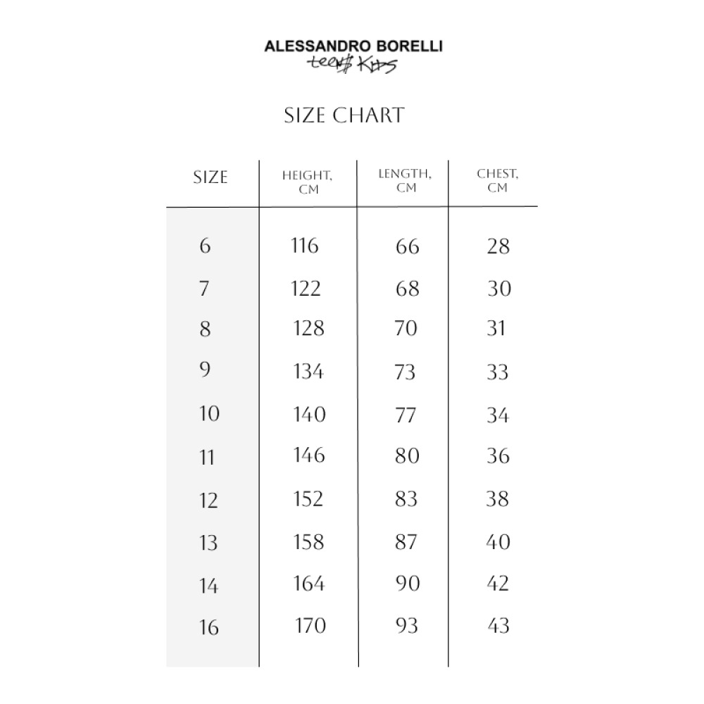 Туника для девочки Alessandro Borelli (Черно-Белая), размер 13, 158 - 5
