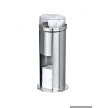 Wenko Cotton Pads Dispenser Firenze Stainless Steel Matte - 2 miniature