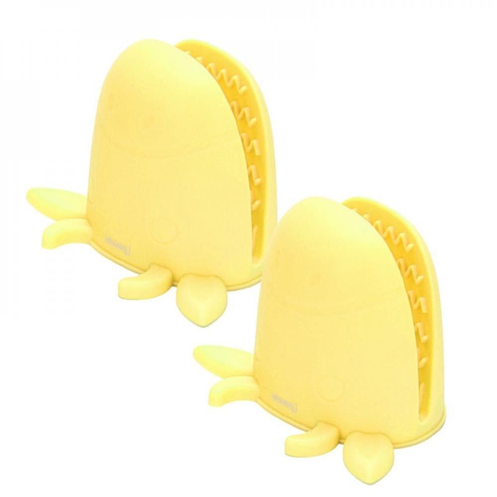 Fissman 2-Piece Pot Holder Cow-Shaped Oven Mitt Yellow 15x10.5x10.5cm - 1