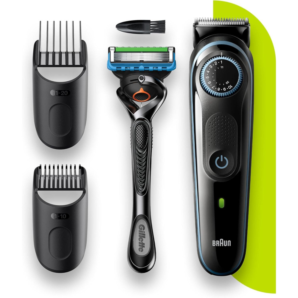 Braun Bt3040 Beard Trimmer For Men With 2 Combs And Free Gillette Fusion Proglide Razor - 1