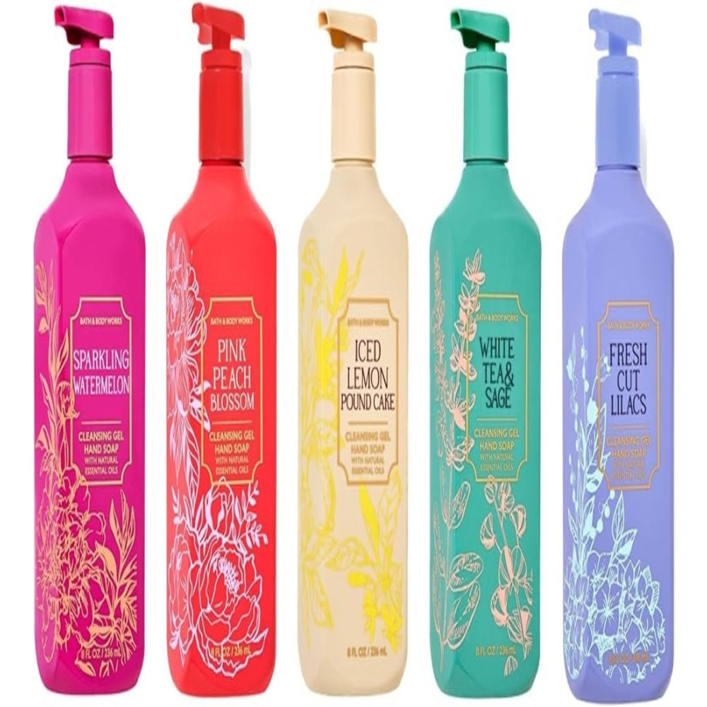 Bath & Body Works White Tea & Sage Cleansing Gel Hand Soap 236ml - Refreshing & Gentle Hand Wash - 3