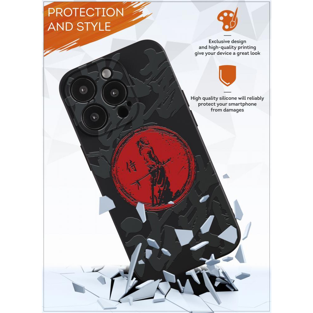 Protective Case Cover for Apple iPhone 13 Pro Max Japan Samurai - 3