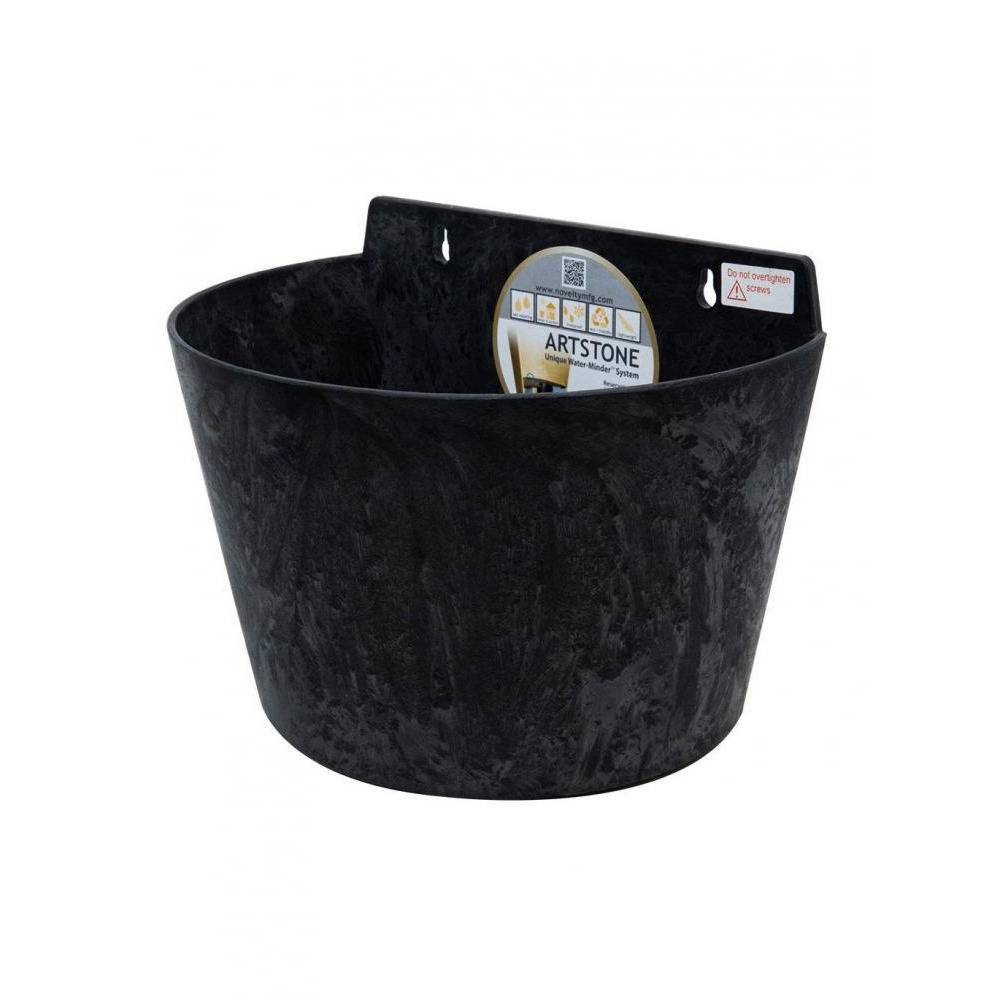Novelty 9.5" Black Napa Planter - 4