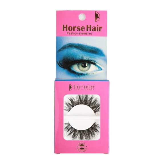 Character Horse Hair Fashion Eyelashes  Black  - HH013