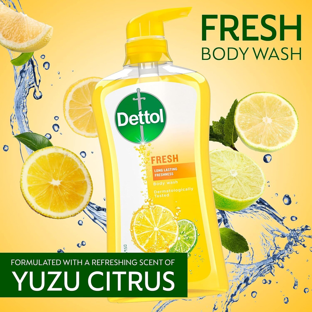 Dettol, Body Wash Fresh, Citrus Scent, 300Ml - 2