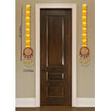 JH Gallery Handmade Artificial Marigold Fluffy Flowers Hanging for Home and Office Decoration, Pack of 6 - 2 miniature